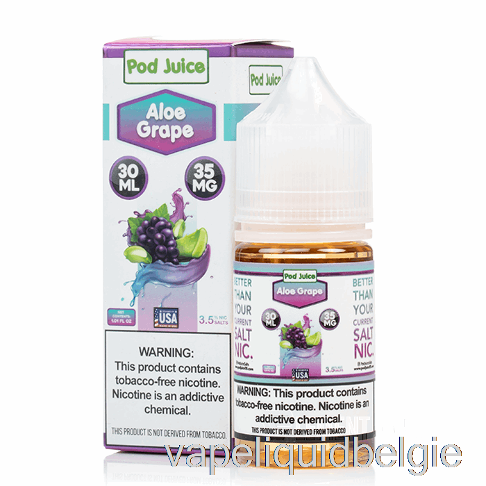 Vape Vloeibare Aloë-druif - Peulensap - 30 Ml 10 Mg